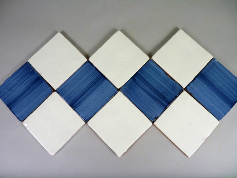 Azulejo de Cerámica Pincelado «Azul Cobalto 10 x 10 cm» – Cerámicas Claur
