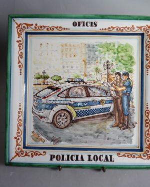 Bandeja de Cerámica "Oficio Policía Local"