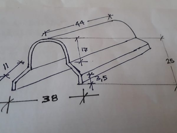 Teja de Cerámica "Escama"