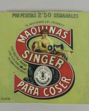 Azulejo publicitario Singer 15x15